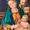 La sagrada familia con Leonardo, oleo/tela, pincel, 80x60cm + marco 