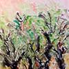Olivos de Saint Remy. 30x30  Tinta china y acrílico