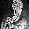 Angelus. Grafito. enmarcado . 21x29	