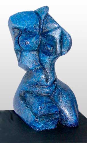 Venus Blue. Granito reconstituido. 35x14x16	